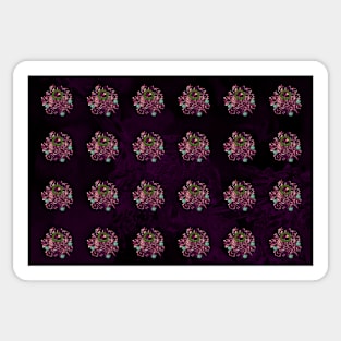 Pattern with Purple Jewelery Brooches Sticker